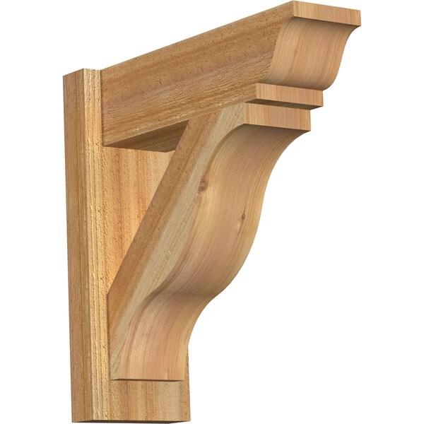 Ekena Millwork Funston Rough Sawn Traditional Outlooker, Western Red Cedar, 6"W x 18"D x 18"H OUT06X18X18FST01RWR - main